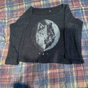 Long sleeve crop top